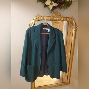 Josephine Chaus Evergreen Wool Blazer Jacket